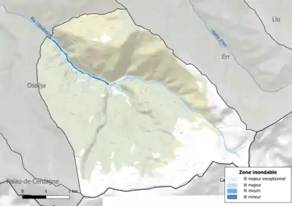 Carte des zones inondables.