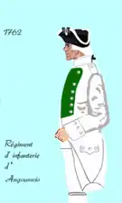 régiment d’Angoumois de 1762 à 1776