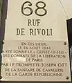 No 68 : cessez-le-feu des combats de la libération de Paris.
