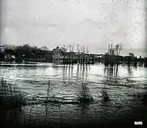 Crue de la Garonne en 1919 (hauteur 7,08 m).