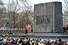 Cérémonie du 70e anniversaire du soulèvement le 19 avril 2013.