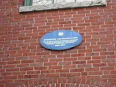 Plaque bleue de Charles Davenport à Cambridge, Massachusetts.