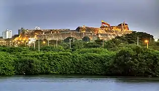 Le fort de San Felipe de Barajas.