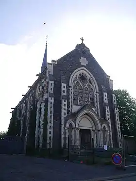 La chapelle en juillet 2017, peu avant sa démolition.