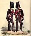 72nd Regiment of Foot, armée britannique, The Duke of Albany's Own Highlander, c. 1845 (gravure de 1848)