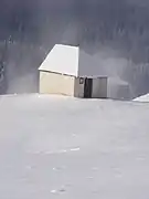 chapelle St Jean baptiste sous la neige.