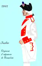 74e régiment d’infanterie de ligne de 1791 à 1792