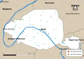 Il n'y a aucun site Seveso à Paris mais 76 sites soumis à enregistrement ou autorisation.