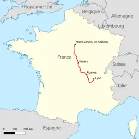 Voir la carte de la ligne.