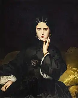 Jeanne de Tourbey, future comtesse de Loynes, peinte par Amaury-Duval.