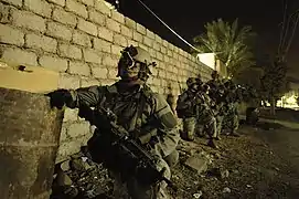Soldats du 75e régiment de rangers en Irak en 2007.