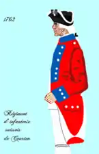 régiment de Courten de 1762 à 1767