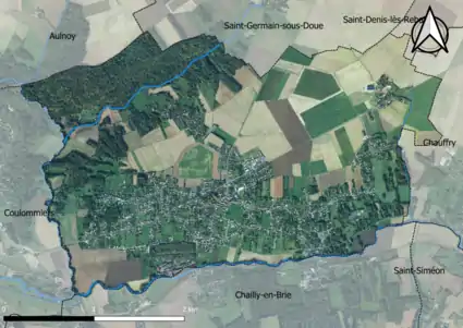 Carte orhophotogrammétrique de la commune.