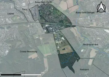 Carte orhophotogrammétrique de la commune.