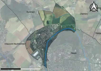 Carte orhophotogrammétrique de la commune.