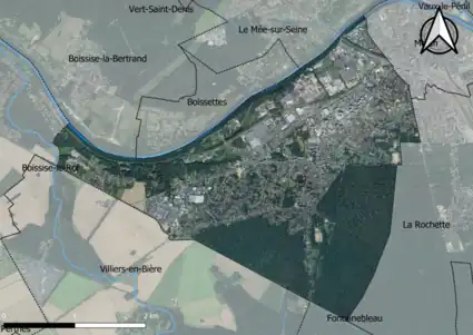 Carte orhophotogrammétrique de la commune.