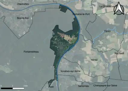 Carte orhophotogrammétrique de la commune.