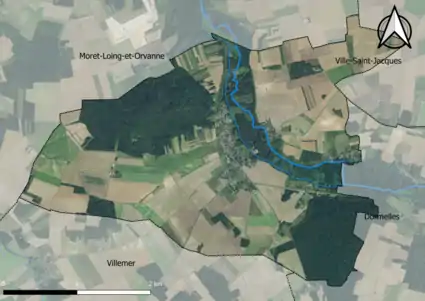 Carte orhophotogrammétrique de la commune.