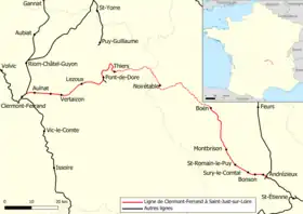 Voir la carte de la ligne.