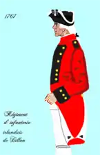 régiment de Dillon de 1767 à 1776