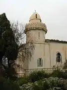Le minaret circulaire de la grande mosquée.