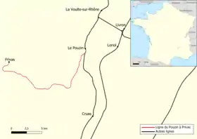 Voir la carte de la ligne.