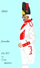 Grenadier du 81e régiment de ligne de 1791 à 1794