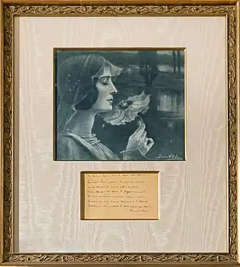 La Femme aux pavots (1899), avec un poème autographe de Charles Baudelaire, Rabastens, musée du Pays rabastinois.