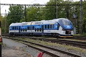 Une automotrice diesel ČD Class 844 RegioShark, similaire à celle impliquée dans l'accident.