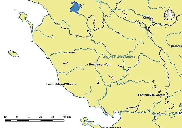 La Vendée est entièrement dans le sous-bassin « Loire aval et côtiers vendéens ».