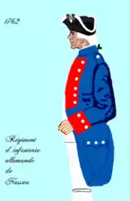 régiment de Nassau de 1762 à 1767