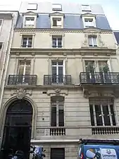 Hôtel particulier Hériot, 8 rue Euler, à Paris.