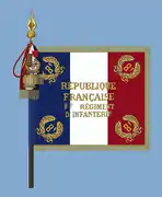 Drapeau du régiment (avers de 1914)