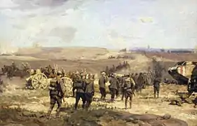 Le 8 août 1918, toile de William Longstaff présentant une scène de la bataille d'Amiens.