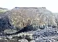 Les falaises entre la plage du Ris et celle de Trezmalaouen (vues de la plage découvrant seulement à marée basse) 4.