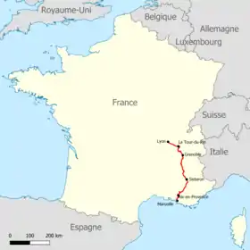 Voir la carte de la ligne.