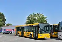 Photographie en couleurs d’un autobus standard.