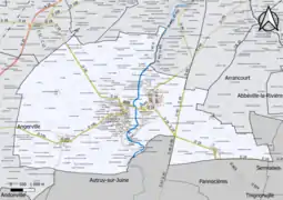 Carte du cadastre de la commune.