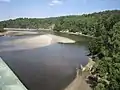 La Laïta, à marée basse, vue du Pont de Saint-Maurice (côté amont).