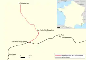 Image illustrative de l’article Ligne des Arcs à Draguignan
