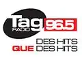 Deuxième logo de Tag Radio 96.5, dévoilé le 4 avril 2007 et utilisé jusqu'à l'inclusion de la station à la famille Radio X le 20 février 2009.