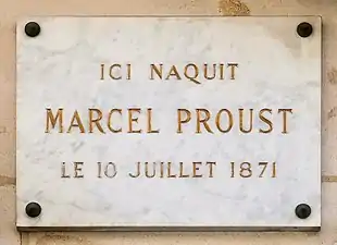 Plaque au no 96.