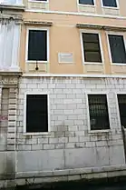 Maison au Bacino Orseolo (Venise) où vécut et mourut Canova