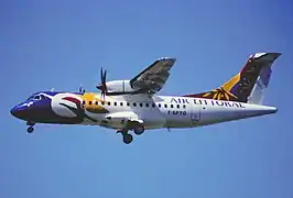 ATR 42-500 en livrée Air Littoral en 2000 à Zurich (Suisse)