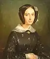 Félix Barret : Portrait présumé de Madame de Kergariou (1839, huile sur toile, musée des beaux-arts de Brest)