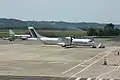 ATR 72-600 sur le tarmac de l'aéroport.