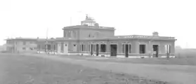 L'ancien terminal de l'aérodrome de Haren, détruit dans les années 2000 pour construire le siège de l'OTAN.