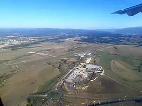 Vue aérienne de l'aéroport