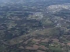 L'aéroport vu du ciel.