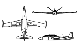 vue en plan de l’avion